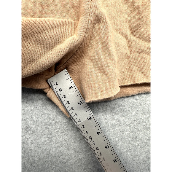 Colsie Womens Sweat Shorts Size Large Tan Fleece Elastic Waist Pockets NWT - Picture 5 of 12